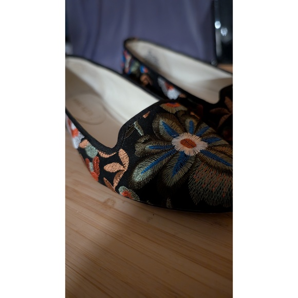 Anne Klein Embroidered Flats - Picture 2 of 4